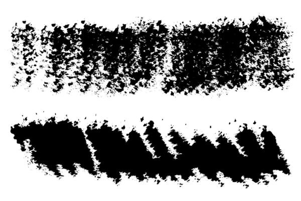 Big Grunge Brush Strokes Set. Hand draw brush lines on white background. Creative Brush Strokes Set