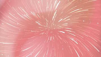 Pink background with radiating lines and small white dots, abstract design perfect for web backgrounds, social media graphics, or digital art projects. video
