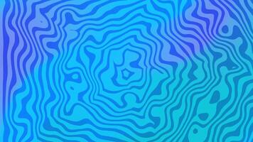 Blue wavy lines form concentric circles in a psychedelic pattern, suitable for background designs, digital art projects, and abstract concepts. video