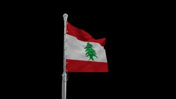HD Lebanese Flag Animation for Design and Use video