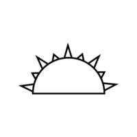 Sun icon. Simple element from summer icons collection. Creative Sun icon ui, ux, apps, software and infographics. vector