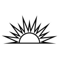 Sun icon. Simple illustration of sun icon for web design vector