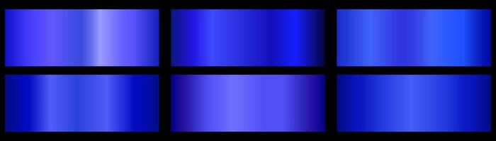 Turquoise color gradient set for light to bright colors. blue gradient palette. vector