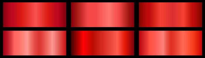 red gradient color palette collection set vector