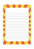 Design template notebook with sunburst retro vector