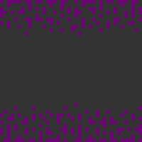 Pixels Top and Bottom Frame border trendy violet on dark blue. Pixel Art Copy space Template concept. Isolated illustration Thematic cards, leaflet, invitation, price, label or web promo banner vector