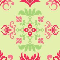 Timeless Damask seamless pattern, a illustration for elegant and refined textile designs vector