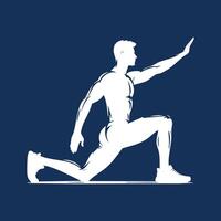 Silhouette of an Active Person vector