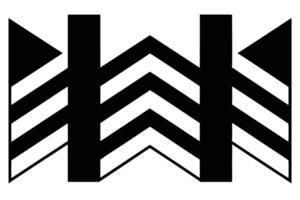 A zig-zag pattern design. vector