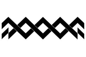 Black and white zig-zag pattern design. vector