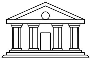 A classical building. vector