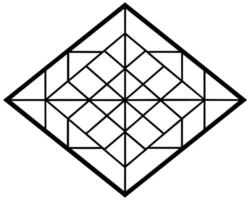 Intricate Geometric Diamond Pattern Design vector
