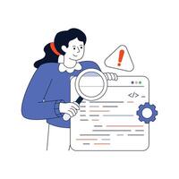 Software Testing Flat Style Design illustration. Stock illustration vector