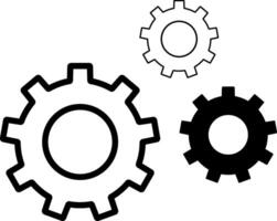 Black linear icon with editable stroke on white background tools and Service icons set vector