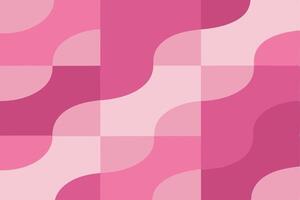 Abstract Geometric Pattern in Shades of Pink. vector