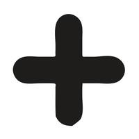 stylized Christian cross design, set within a circular frame with concentric lines and small, scattered dots. vector