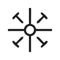 Symbolic Christian Cross Design vector