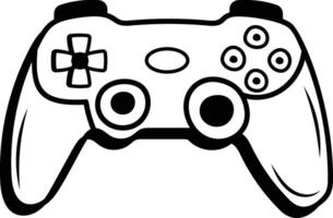 Sketchy icon of a gamepad vector