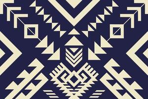 Tribal geometric background. Ethnic seamless pattern. Aztec Boho geometric ethnic pattern. Navajo pattern. Native American style. vector