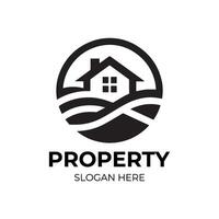 property logo template design illustration vector
