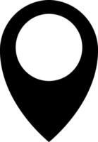 Map pointer icon GPS location stencil vector