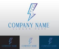 This logo design leverages technology-driven visuals with a creative touch, making it perfect for corporate identity. vector