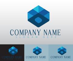 A forward-thinking logo concept blending creativity and technology, making it ideal for modern corporate branding. vector