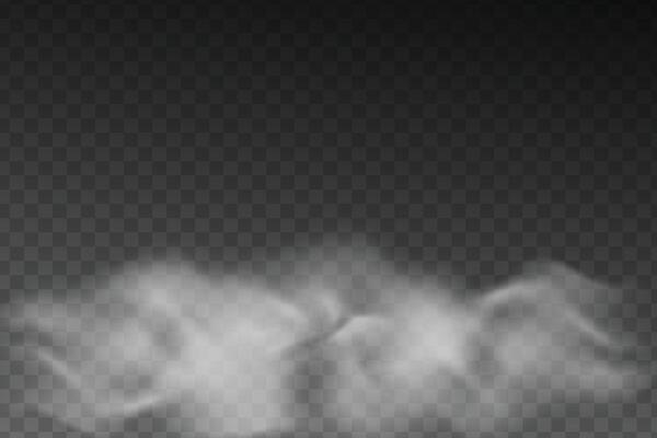 Fog or smoke isolated transparent special effect of background