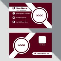 Creative And Modern Business Card Template Design vector