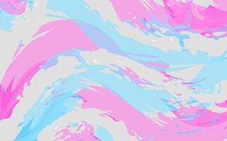 Pastel Abstract Background with Swirling Pink and Blue Brushstroke Patterns vector