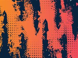 Abstract Gradient Design with Yellow and Pink Digital Texture Effects vector