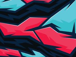 Abstract Geometric Pattern with Vibrant Colors in Dynamic Composition vector