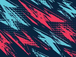 Dynamic Abstract Pattern With Vibrant Red and Blue Streaks on Dark Background vector