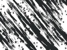 Dynamic Black Brush Strokes and Splatter Pattern Design on White Background vector