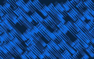 Abstract Blue Pattern of Linear Geometric Shapes on Dark Background vector