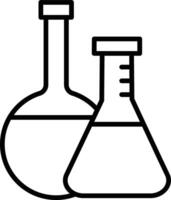 Flasks Illustration Icon vector