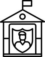 Asylum Illustration Icon vector