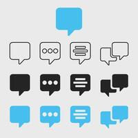 Messenge Icons Set Background vector