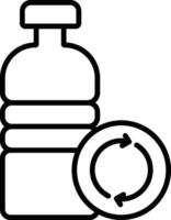 Reusable Bottle Illustration Icon vector