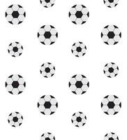 Seamless pattern of flat football ball vector