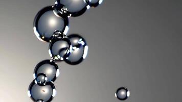 Shimmering Soap Bubbles Floating Footage in Studio Light video