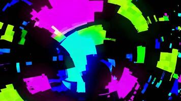 Dynamic Colorful Footage of Abstract Light Patterns in Motion video