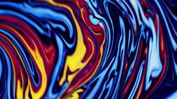 Colorful Abstract Fluid Motion Footage Capturing Dynamic Swirls and Patterns video