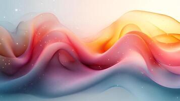 Modern pastel gradient backdrop smooth geometric elements and flowing lines perfect for creative website banners or presentations photo