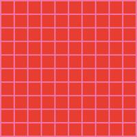 Retro geometrical checkered seamless pattern with red squares vector