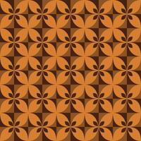 seamless pattern abstract flower with cube for background and texture vector