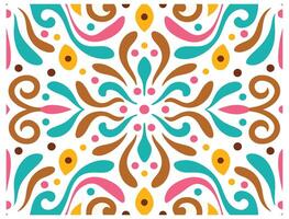 Retro Icon Design with Colorful Abstract Organic Patterns. vector