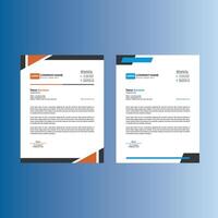Modern Letterhead Design in Bundle. Abstract Template Display for Promotional Campaign. vector