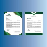 Modern Letterhead Design in Bundle. Innovative Template Display for Promotional Campaign. vector