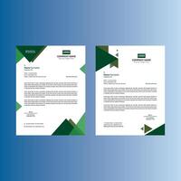 Modern Letterhead Design in Bundle. Artistic Template Display for Promotional Campaign. vector